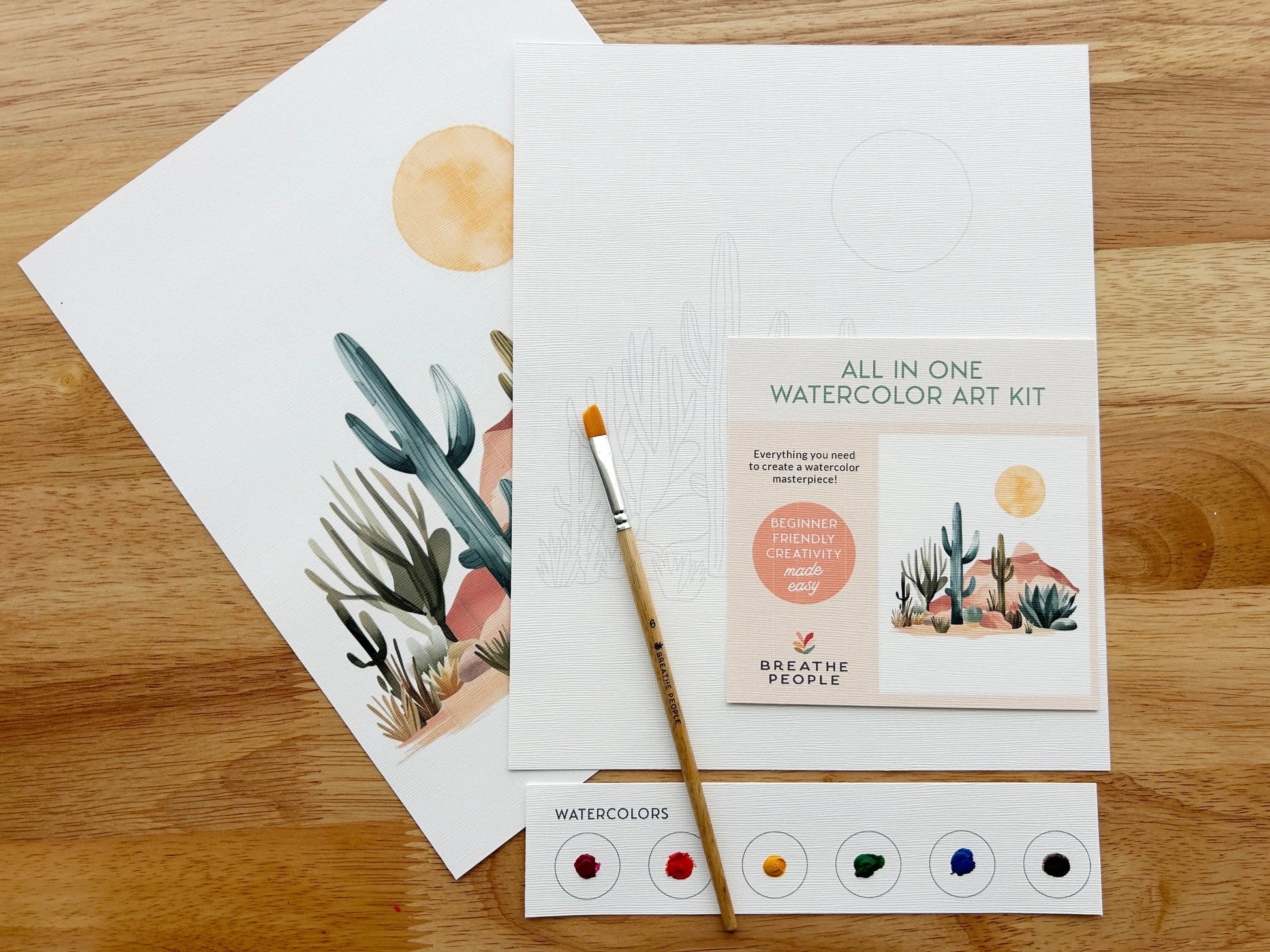 Cactus All-In-One Watercolor Kit