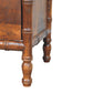 Solid Wood Bamboo Framed Bedside Table 2 Drawers Brown