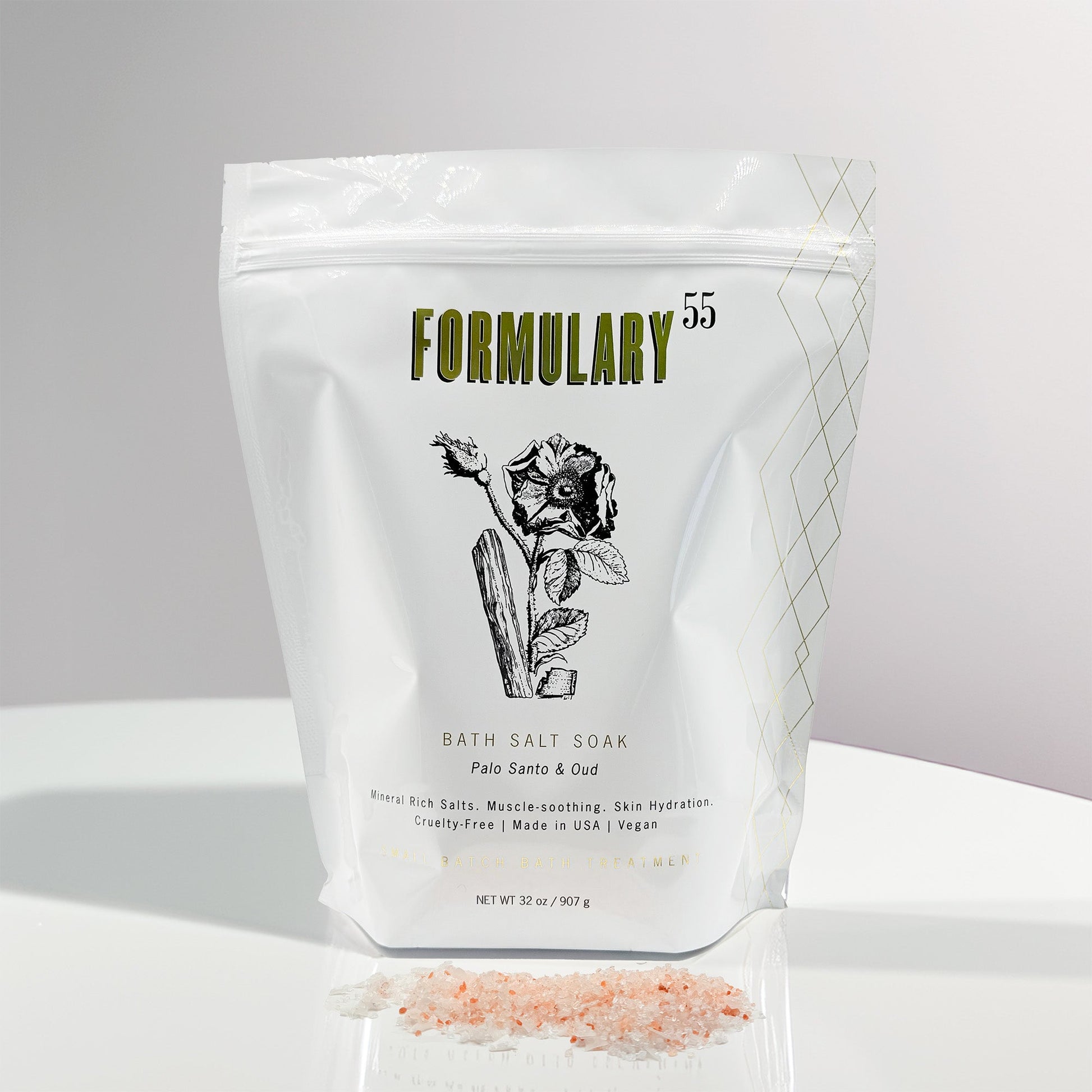 Palo Santo & Oud - 32oz Bath Salt Soak