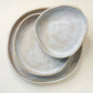 OCEAN SAND PLATES SET. Large, medium & small.