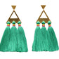 Trío Tassel Earring - Emerald