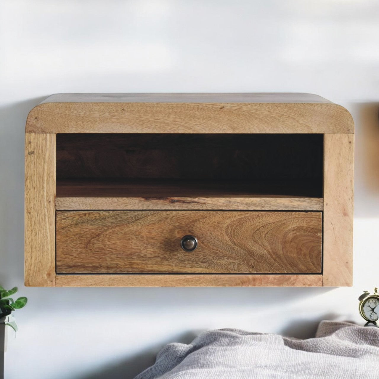 Chunky Floating Bedside Table