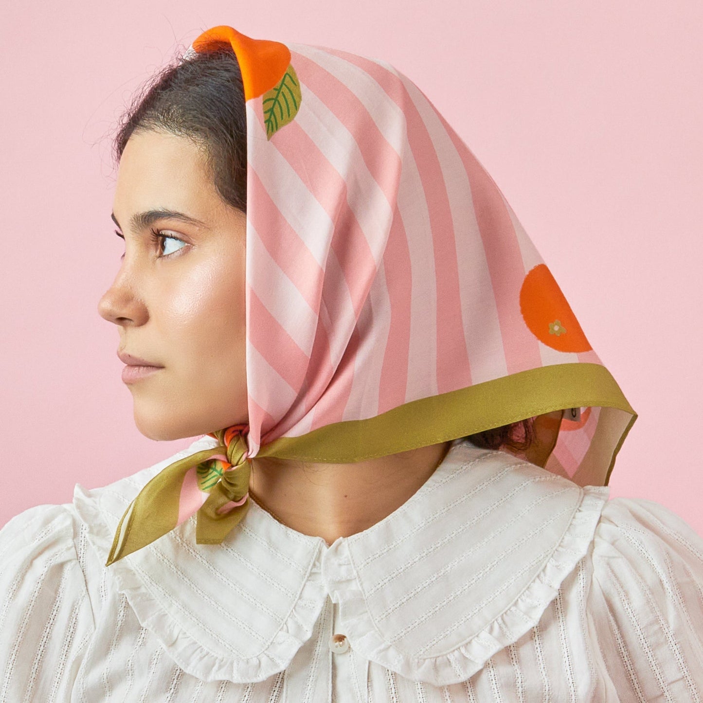 California Pomelo Cotton Silk Bandana