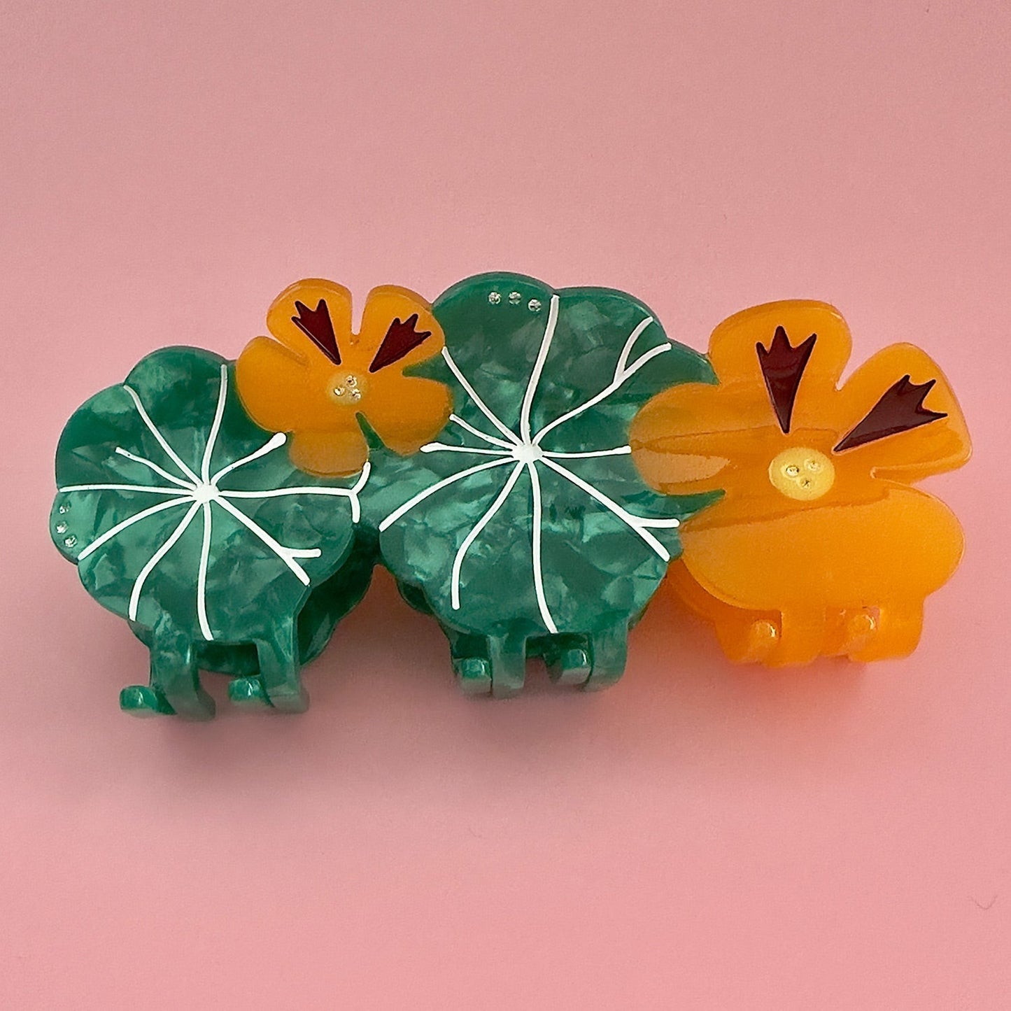Nasturtium Garden Hair Claw
