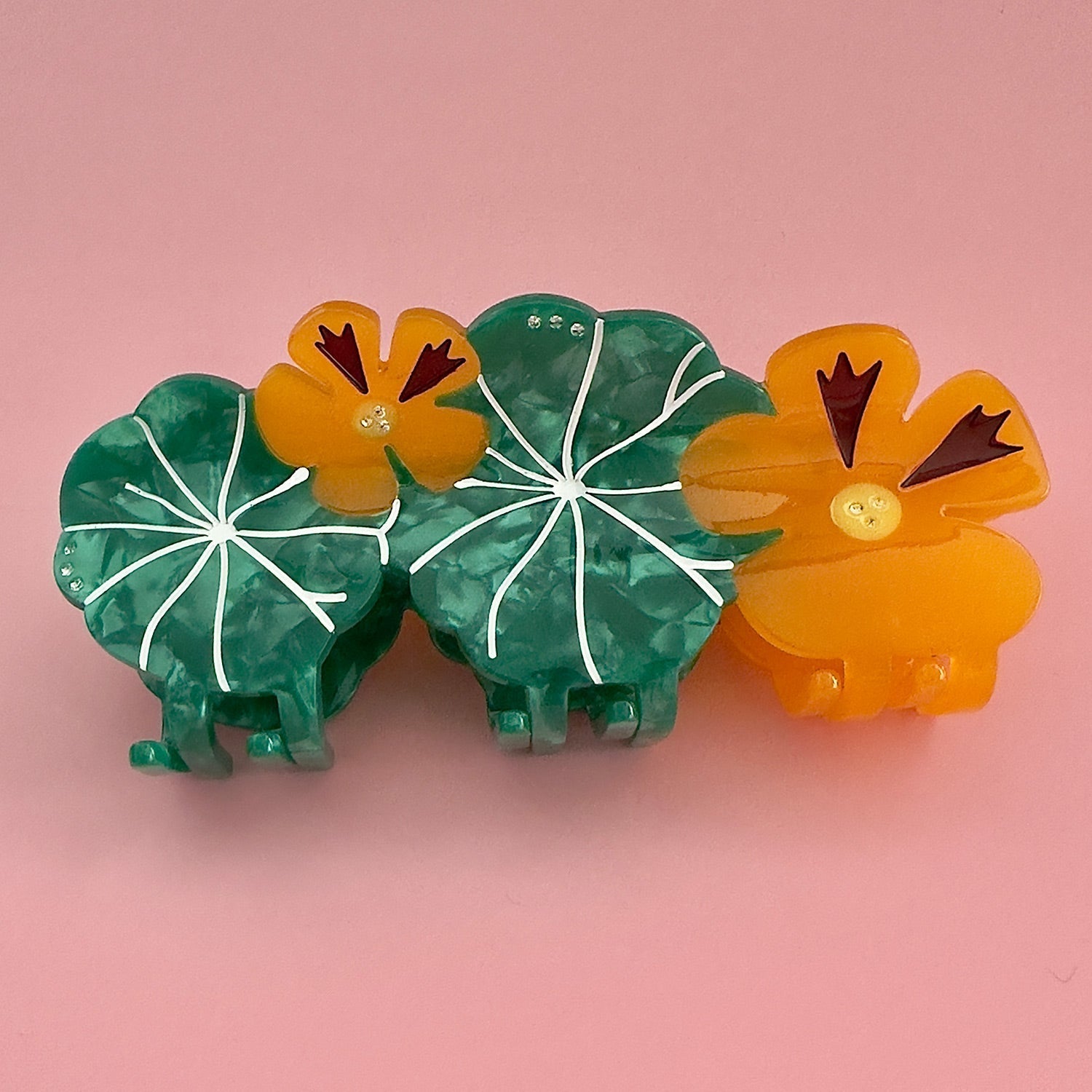 Nasturtium Garden Hair Claw