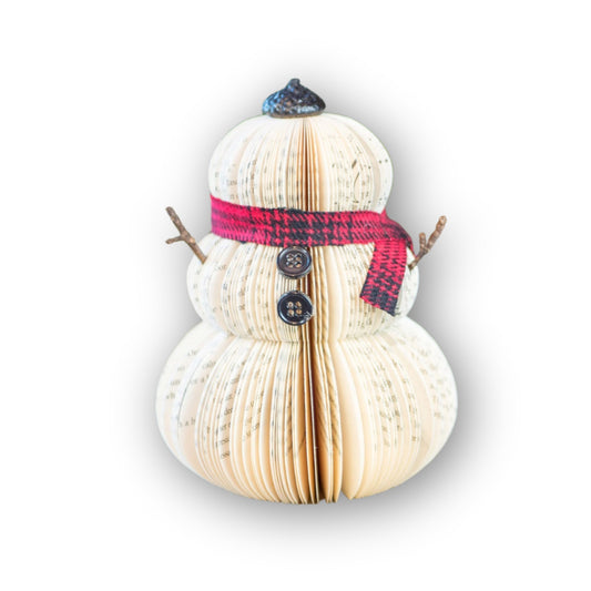 Medium Book Snowman
