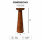 Candle Holder | Natural Finish | Mango Wood | Home Decor