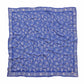 Large 39" Hand Dyed Batik Bandana, 100% Soft Cotton, Boulder, Blue