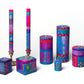 Blue Moon Painted Candles