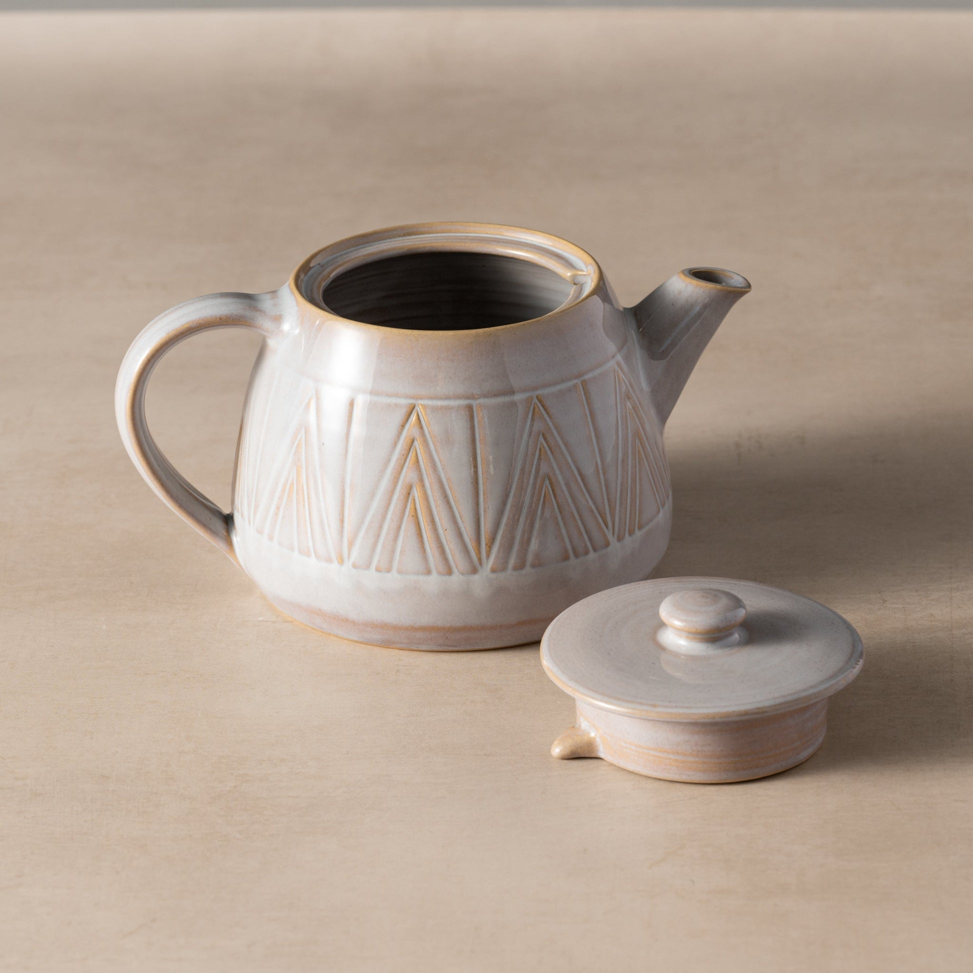 Mountain Peaks Ceramic Teapot