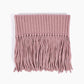 RIBBED BABY ALPACA FRINGE SCARF