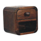 Solid Wood Curved Wall Mounted Bedside