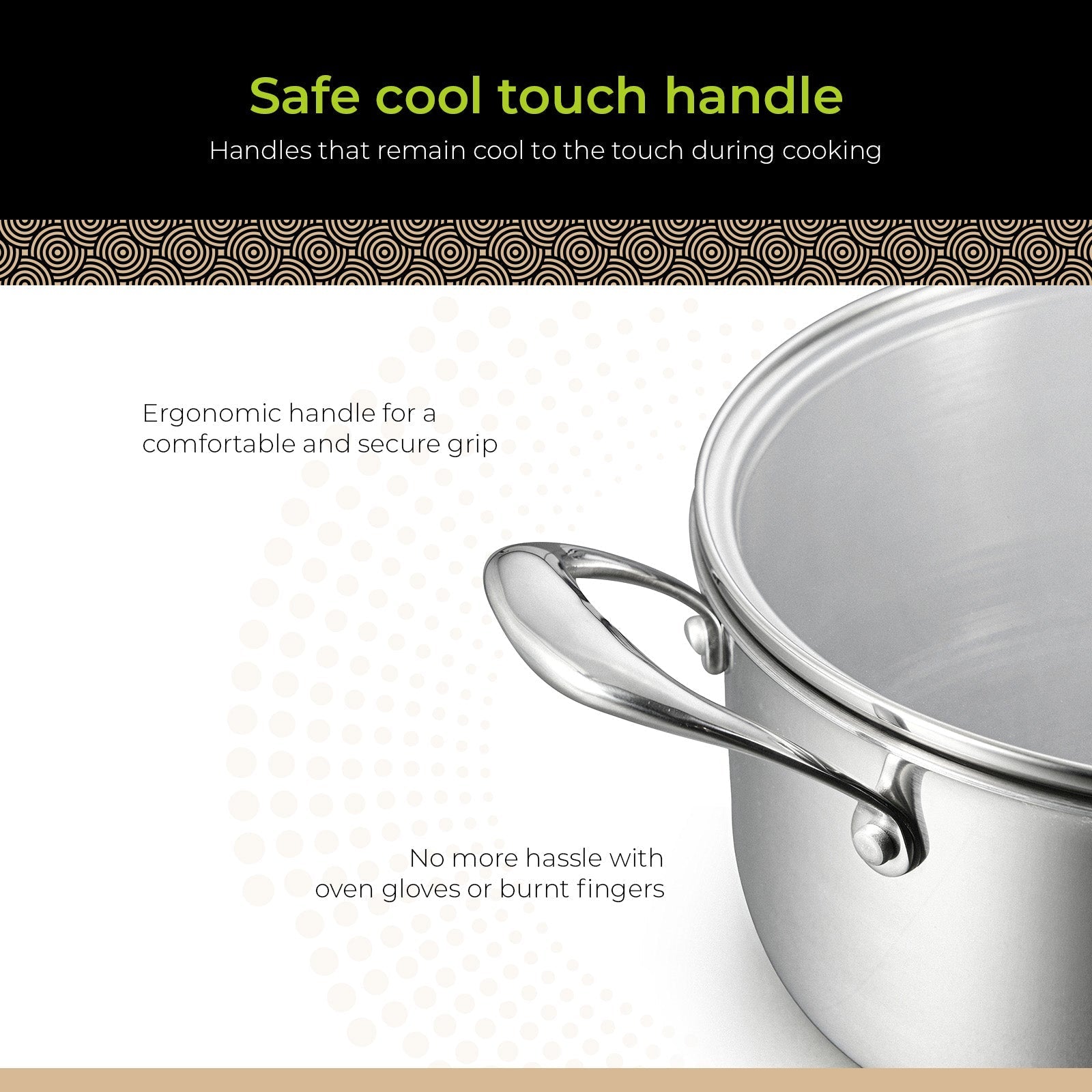 BE | LIVING CIRCLAD Series Casserole with Lid 5 qt / 8.5"/ 24 cm