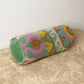 Decorative Suzani Embroidered Bolster Pillow - 21" X 8"