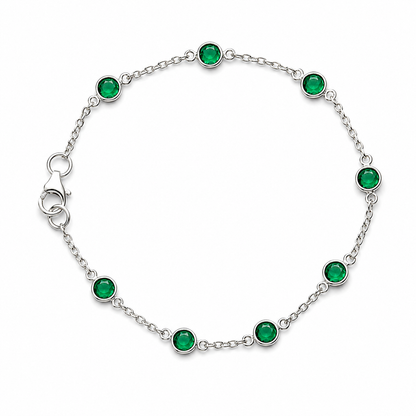 May Birthstone Bracelet — Emerald
