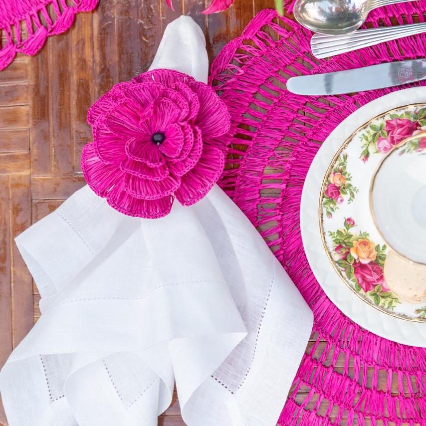 S/4 Buriti Flower Napkin Ring