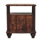 Solid Wood 2-Drawer Bedside Table