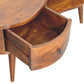 Solid Wood Large Chestnut Wave Coffee Table