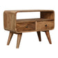 Solid Wood Mini Curved Media Unit