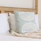 Radiance oversized Sunburst motif print square pillow cover