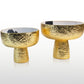 Bianco Nero Pedestal Bowl