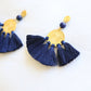 Sol Tassel Earring - Navy
