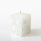 White on White Painted Candles