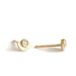 14K yellow gold sunshine diamond studs