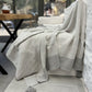 Wool Blended Throw - Grey