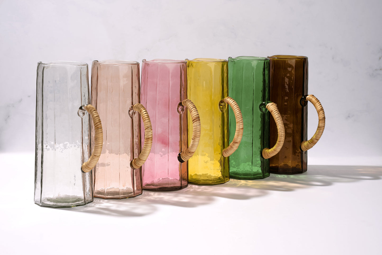 Hammered water pitcher, Natural -6.25 x 9.5 Inches ( Set of 2 )