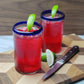 Cobalt Blue Rim Drinking Glasses - Set of 6