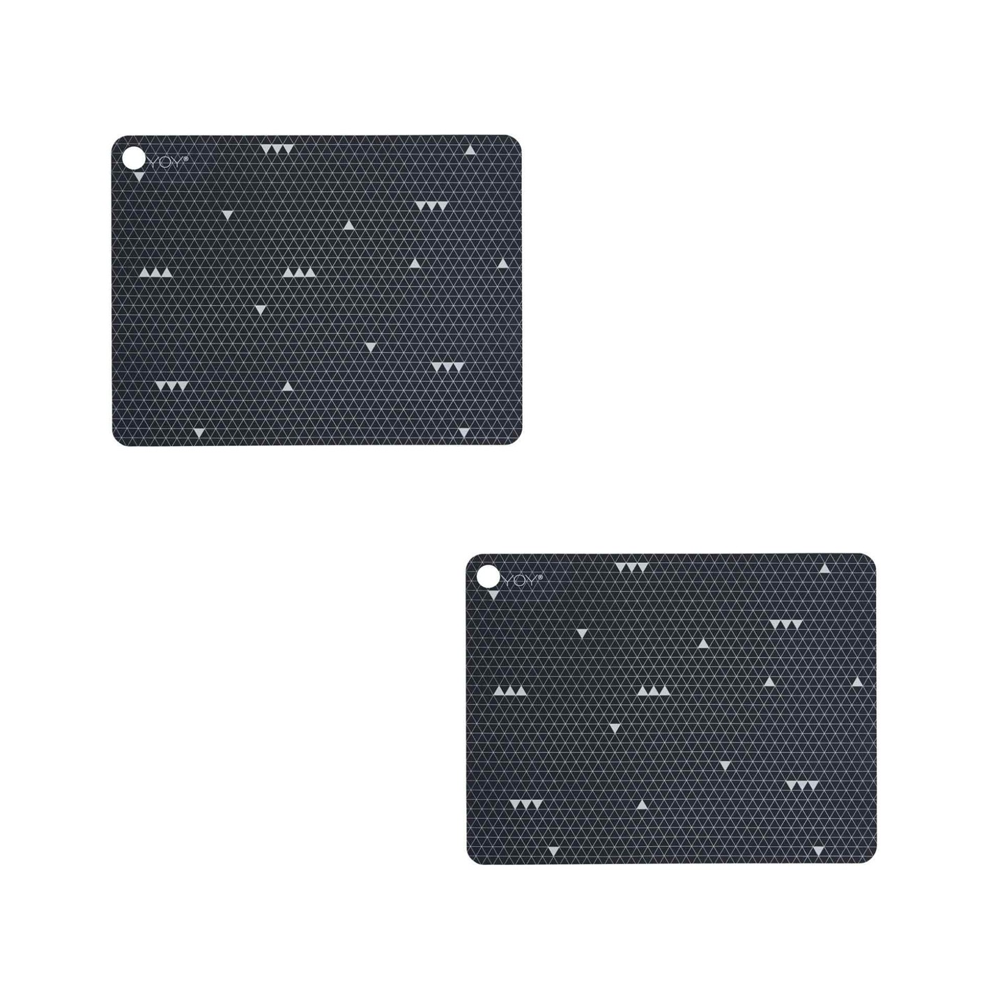 Placemat Grey Line - 2 Pcs/Pack - Dark Grey