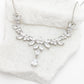 Platinum Chandelier Zircon Necklace