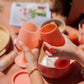 terra + peach | swepp | silicone unbreakable wine glasses