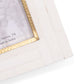 Mukhendu 4x6 Picture Frame - Bone, Brass Inner Edge
