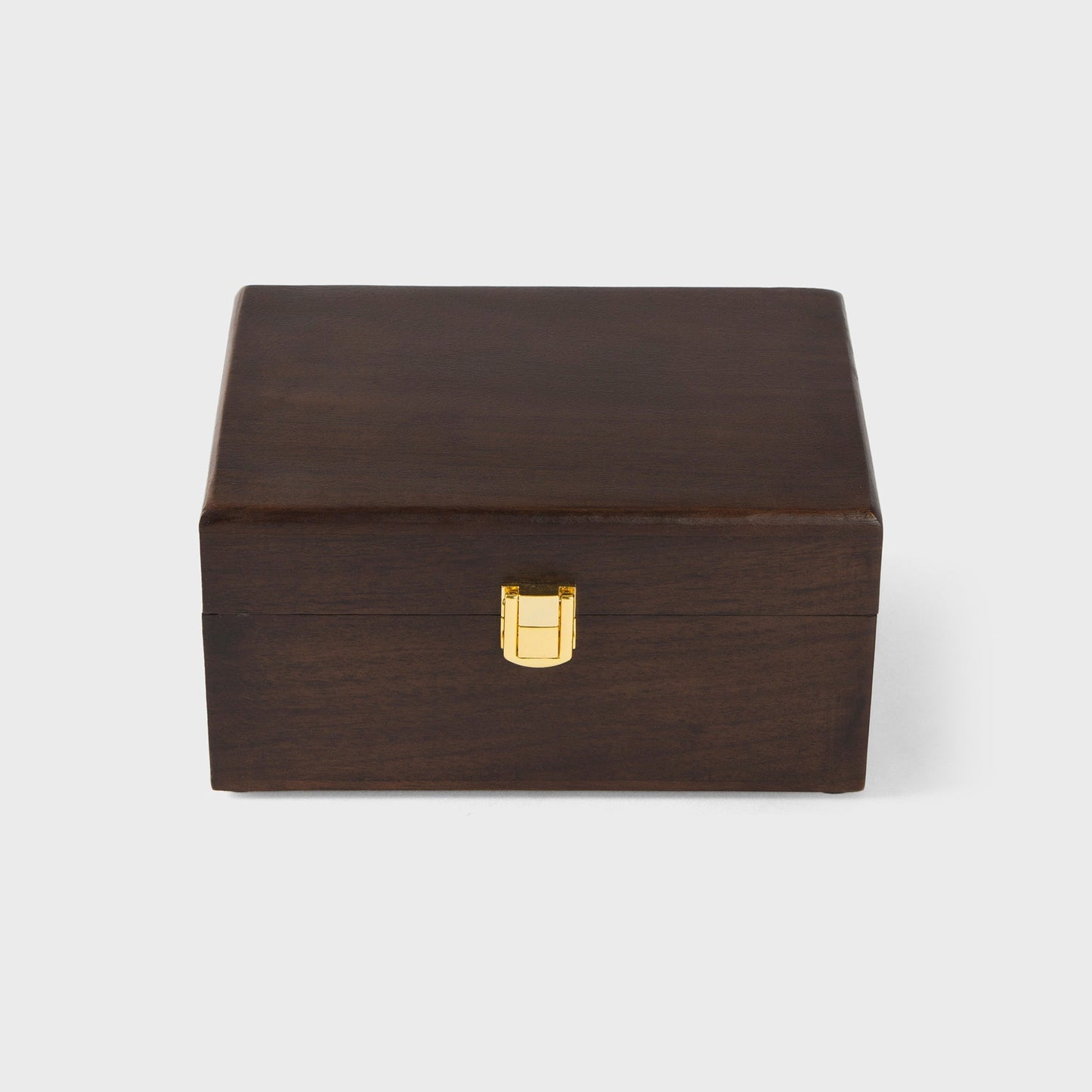 Acacia Wood Classic Keepsake Box with Latch, Urban Walnut