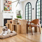 Tan Grid | Dog Bed or Bed Cover