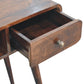 Solid Wood Curved California Walnut Writing Desk
