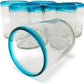 Aqua Rim Tumbler Glasses - Set of 6