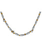 Mixed Metal Organic Bead Necklace