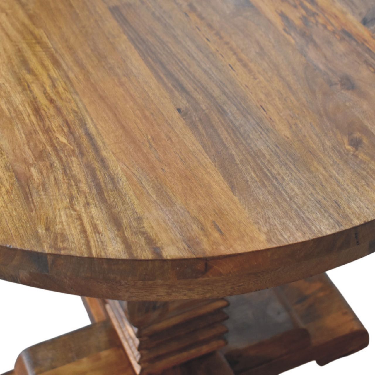 Solid Wood Round Pedestal Dining Table