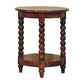 Solid Wood Spindle Round Side Table