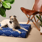 Blue Bogolan | Boho Dog Bed or Bed Cover