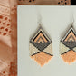 Peach Embera Earrings