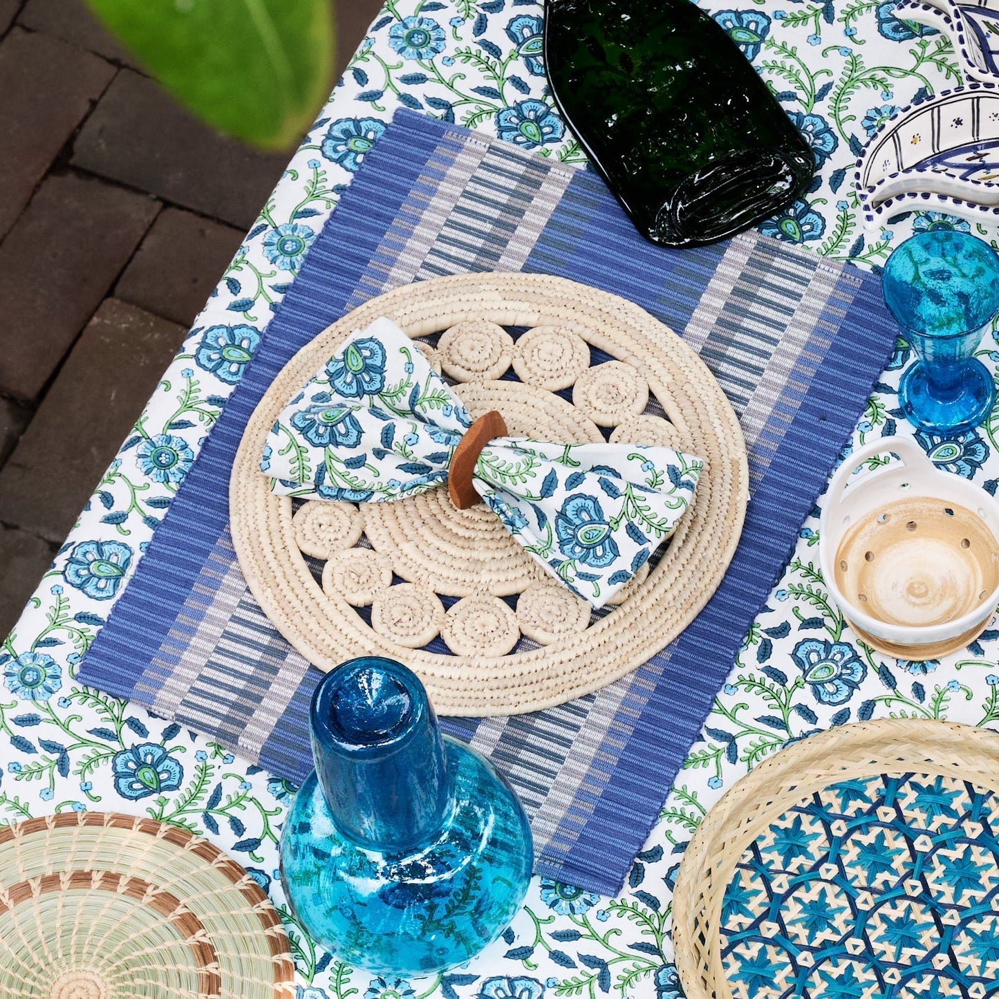 Sharan Floral Block Print Napkin