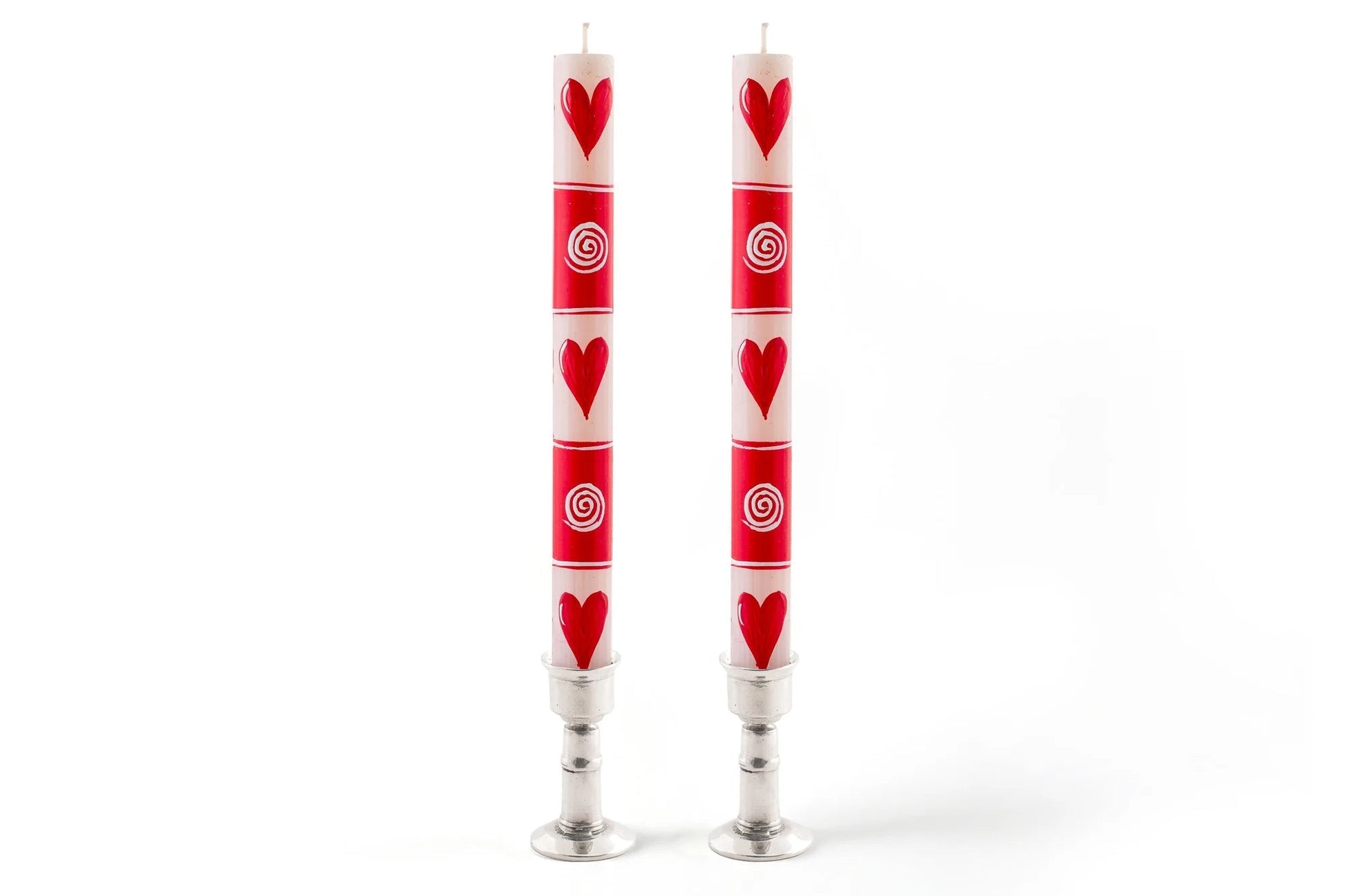 Valentine's Day Painted Candle
