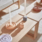 Savi Ceramic Candleholder Beige - High