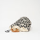 Weekender Bag - Black Kuba with Red Beaded Heart