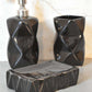 Sindri Black Bathroom Set of 3