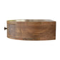 Solid Wood Wall-Mounted Rounded Nightstand